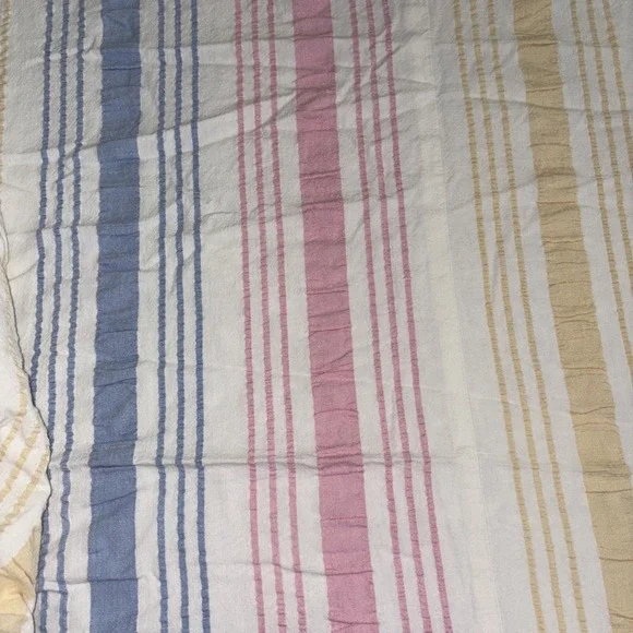 VTG 1960-1980 Seersucker thick Cotton KINGbed Cover 120X90 coverlets large